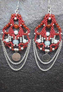 Carnelian & Amazonite Earrings