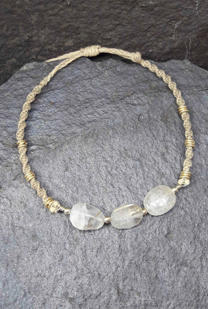 Gold Rutilated Quartz Bracelet