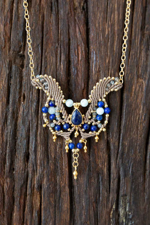 Lapis Lazuli, Aquamarine & Labradorite Necklace