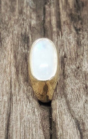 Rainbow Moonstone Ring