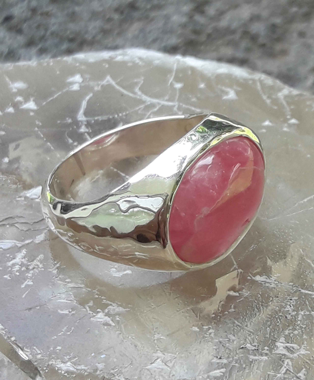 Rhodochrosite Ring