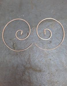 Fibonacci Rose Gold Earrings