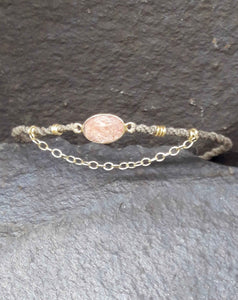 Sunstone Gold Plated Bracelet