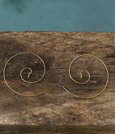 Fibonacci Gold Earrings