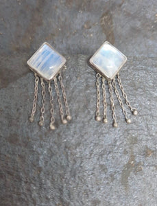 Rainbow Moonstone Earrings